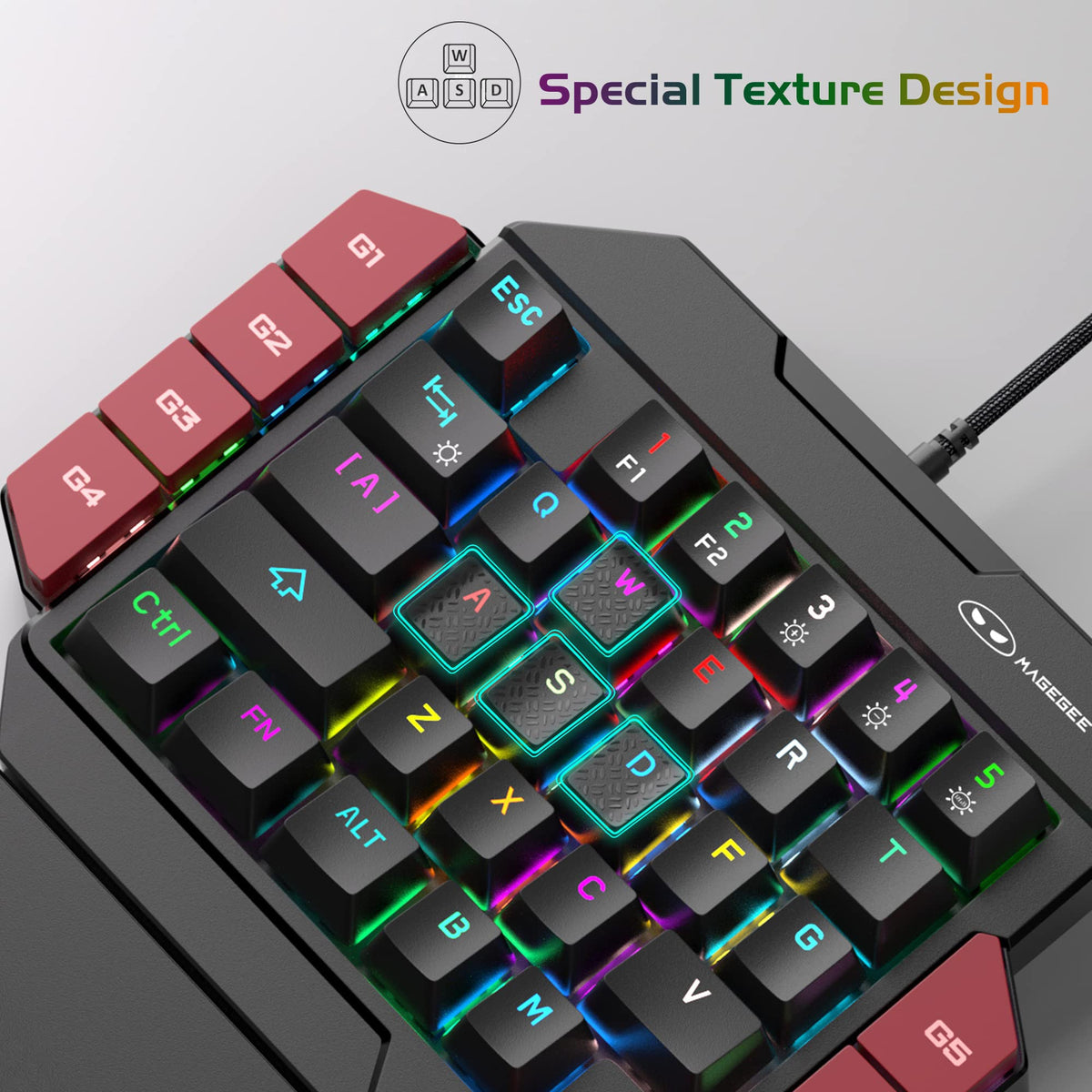 MageGee ergonomic palm rest supporting wrist comfort