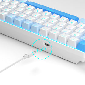 MageGee red switch cross-section showing linear actuation for faster presses