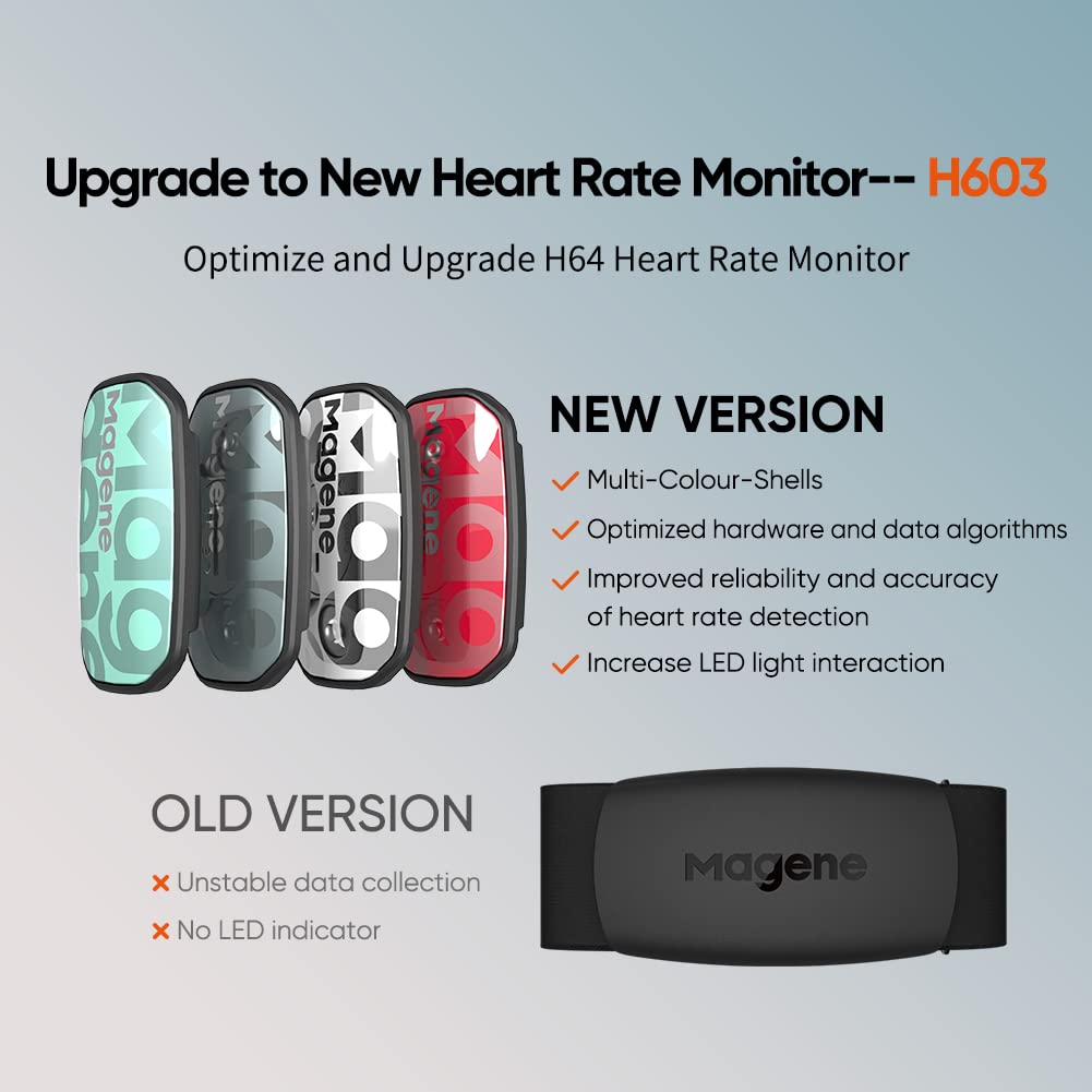 Magene H603 split chest strap detail for secure fit and reduced motion artifacts