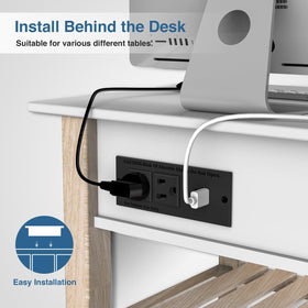 Maggie recessed power strip ETL UL safety badge emphasizes reliability