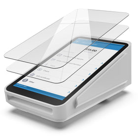 magglass front packaging showing two tempered glass protectors and included kit - protects display