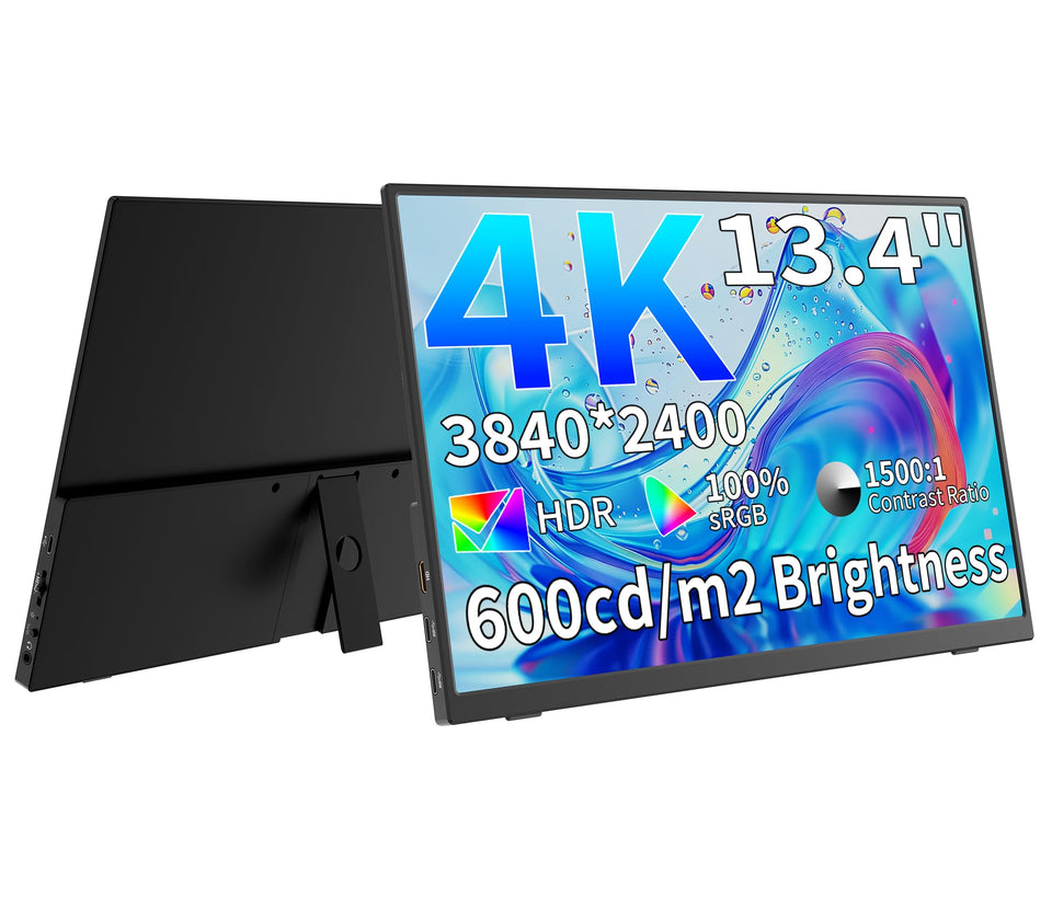 MagicRaven 13-3 inch 4K portable monitor shows crisp detail for travel use.