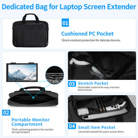 MAGICRAVEN 14-inch FHD monitor shows vivid IPS visuals