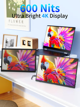 MagicRaven monitor showcasing built-in speakers for convenient audio on the go.