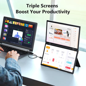 MAGICRAVEN independent brightness controls tailor each screen for notes or reference.