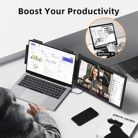 MagicRaven plug-and-play USB-C HDMI monitor, easy setup across Windows, Mac, and Chrome.