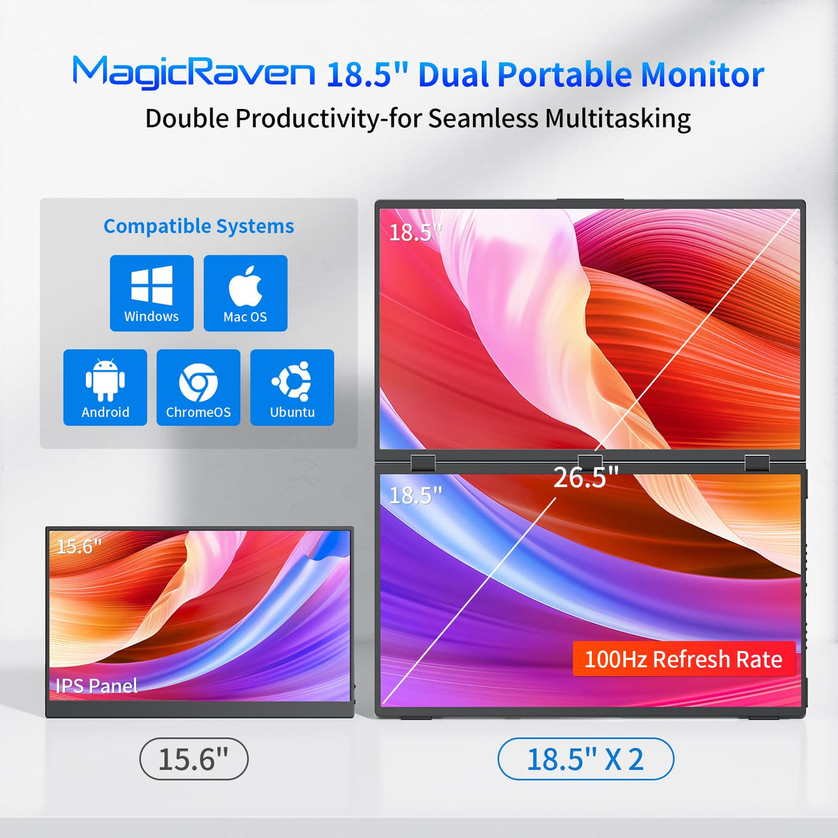 MAGICRAVEN setup with dual extended mode on a laptop.
