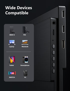 MagicRaven travel-ready monitor shown with a compact carrying bag