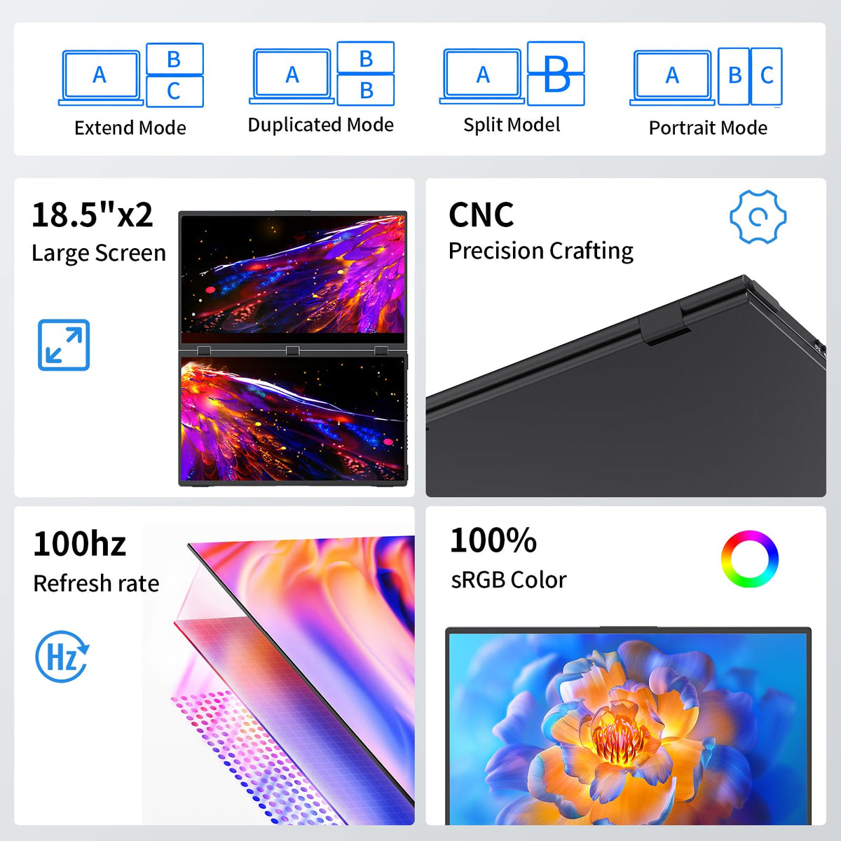 MAGICRAVEN upper screen rotates for effortless sharing with colleagues.