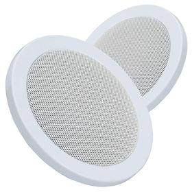 Magnadyne 5.25-inch dual-cone slim-mount front view for RVs, clean installation.