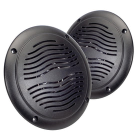 Magnadyne front view speaker showing grille and durable housing for outdoor strength