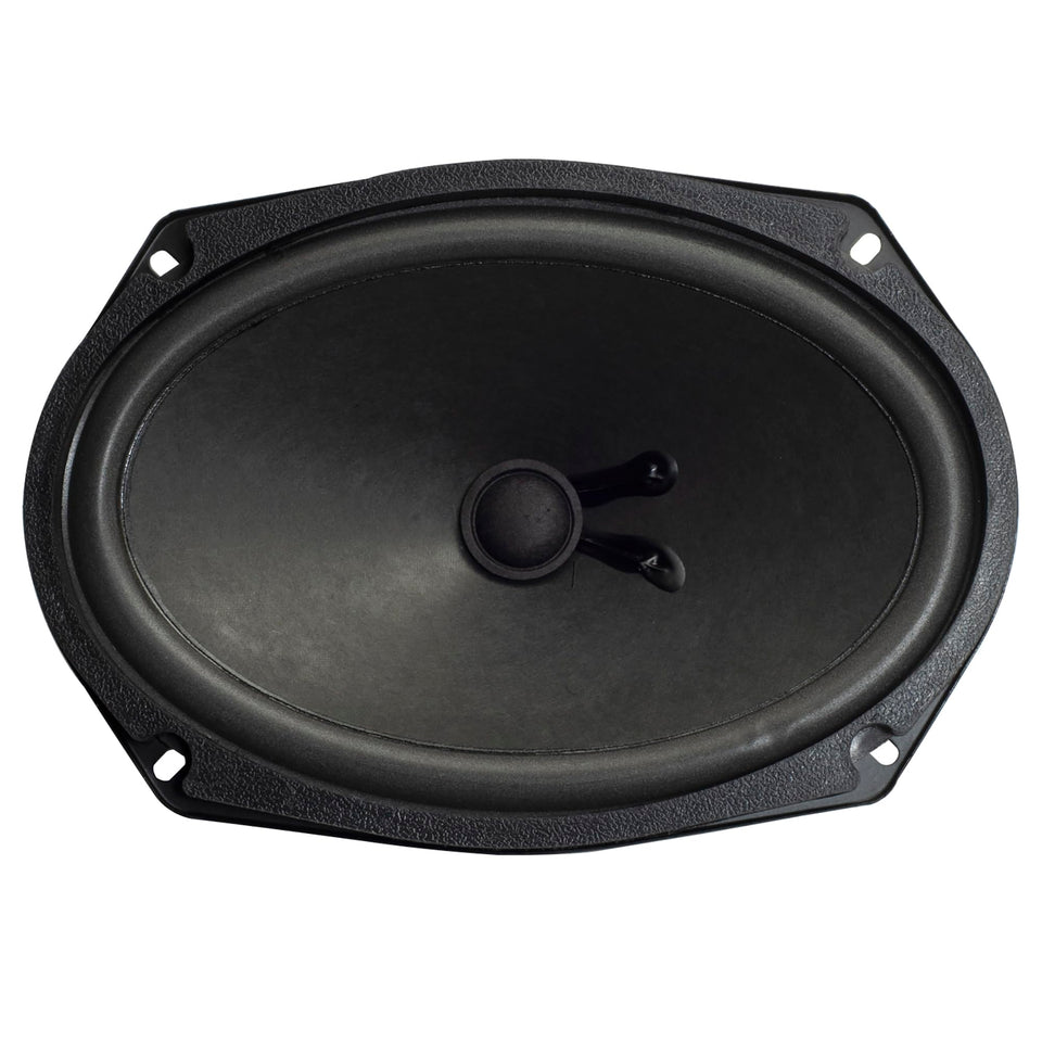 Magnadyne car subwoofer 6x9 oval front view for deeper in-car bass
