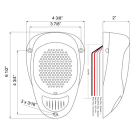Magnadyne 4-ohm compatible 3-inch speaker for multiple systems.