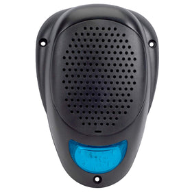Magnadyne 3-inch surface-mount speaker with blue LED lighting for enhanced ambiance.