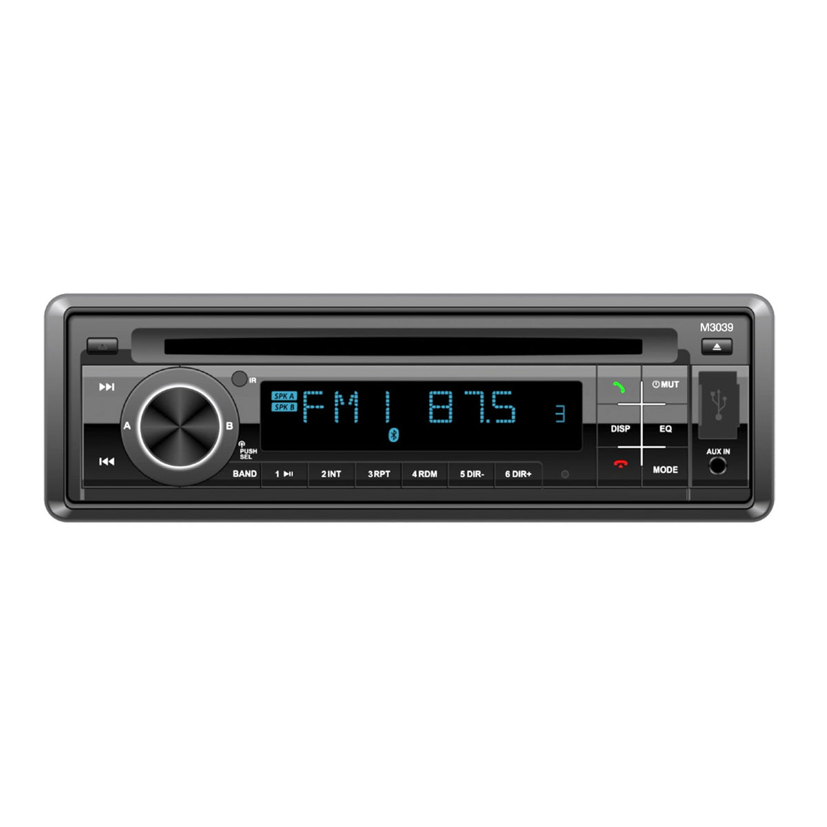 Magnadyne marine receiver front panel with detachable faceplate for security and easy access