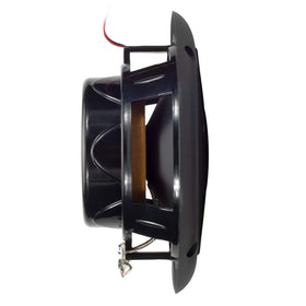 Magnadyne speaker beside ruler showing compact 5.25-inch size and easy fit