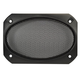 Magnadyne black satin grill protects against impacts without sacrificing clarity for 4x6 speakers.