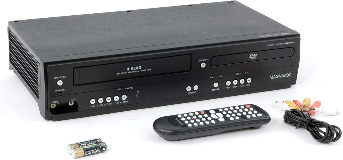 Magnavox DV220MW9 remote control for easy playback and navigation.
