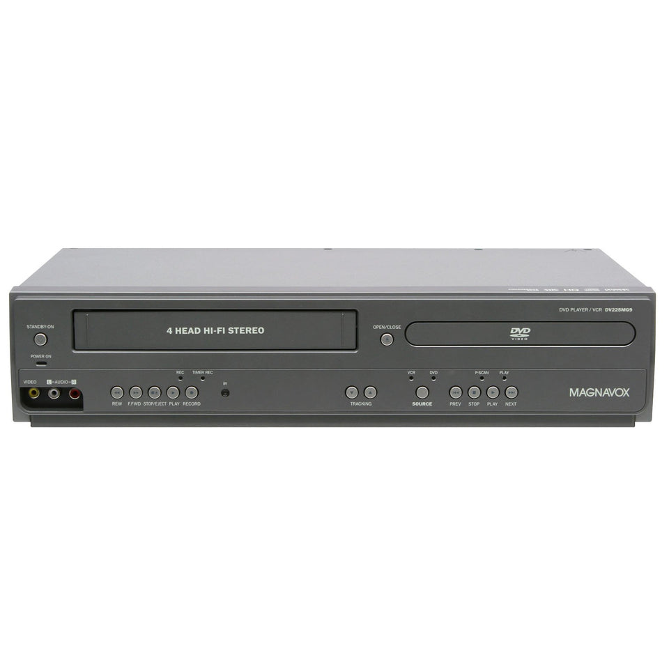 Magnavox DV225MG9 front view DVD player for easy setup and quick movie access.