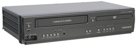 Magnavox DV225MG9 rear ports enabling versatile connections and external tuners.