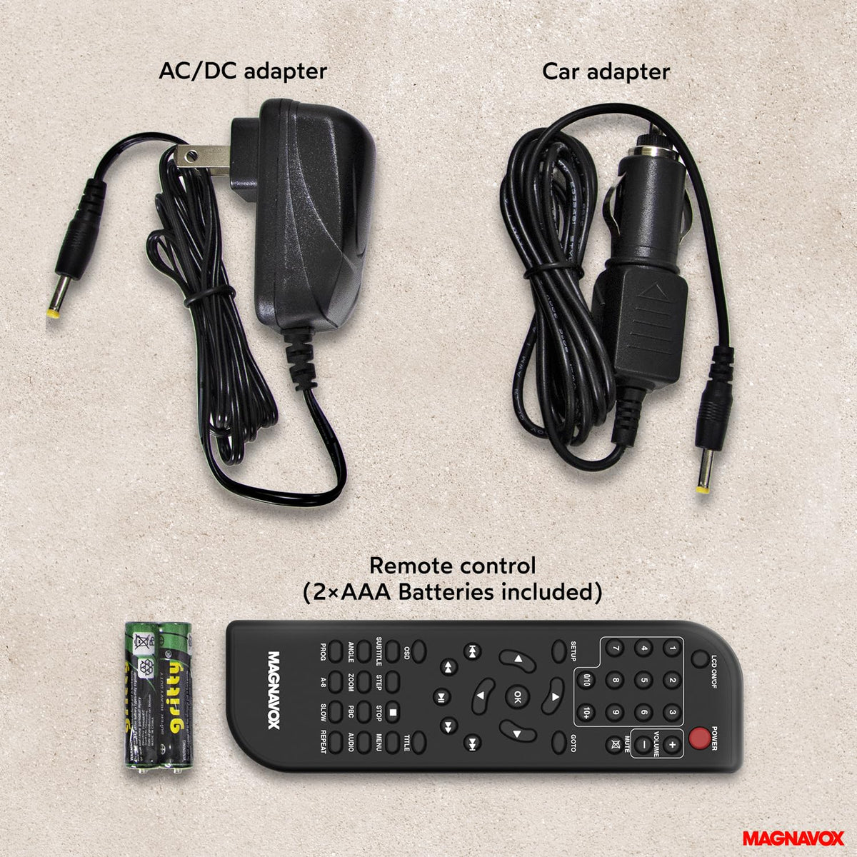 Magnavox MTFT754 rechargeable battery enabling cordless viewing
