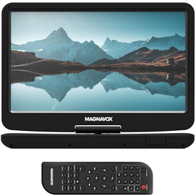 Magnavox MTFT754 swivel screen in use for road trip viewing