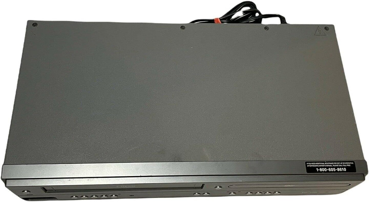 Magnavox MWD2206 back panel showing component and S-video outputs for crisp connections.
