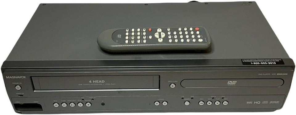 Magnavox MWD2206 front view with easy controls for quick playback.