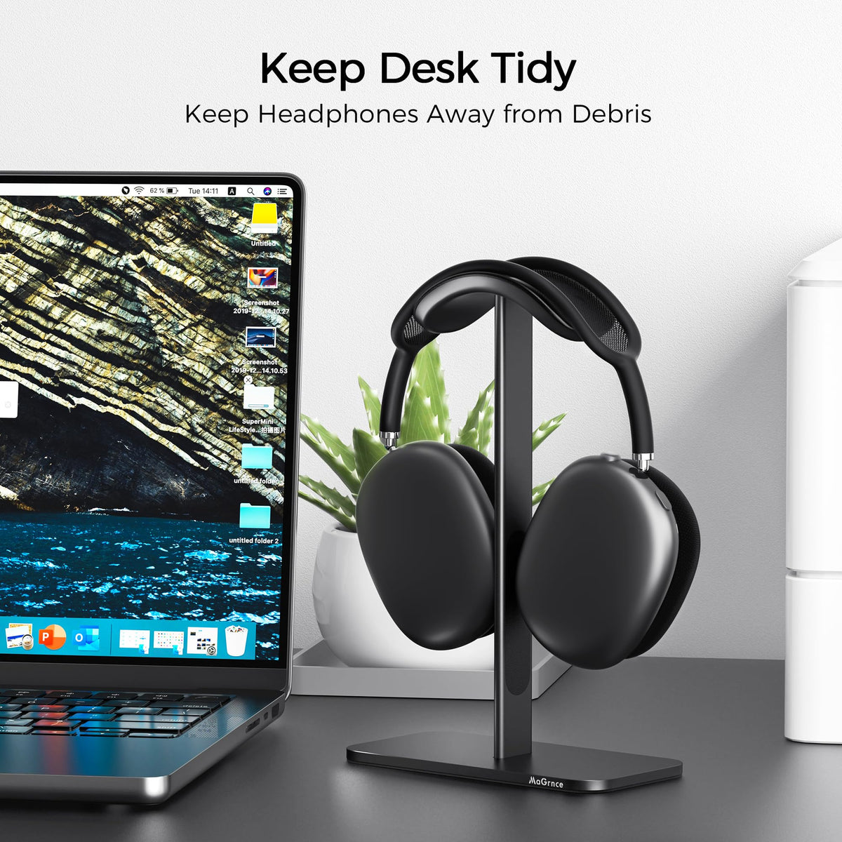 MaGrnce desk display setup ideal for home, office, or shop environments