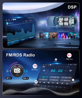 MAHVEC 7-inch HD touchscreen with customizable UI themes.