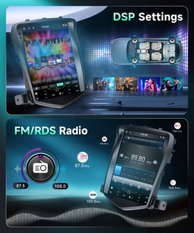 MAHVEC FM/RDS radio with dual USB inputs for flexible media options