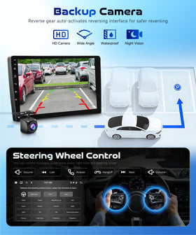 MAHVEC AHD backup camera included improves rear visibility during parking