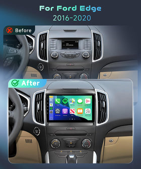 MAHVEC Ford Edge compatibility image shows plug-and-play installation.
