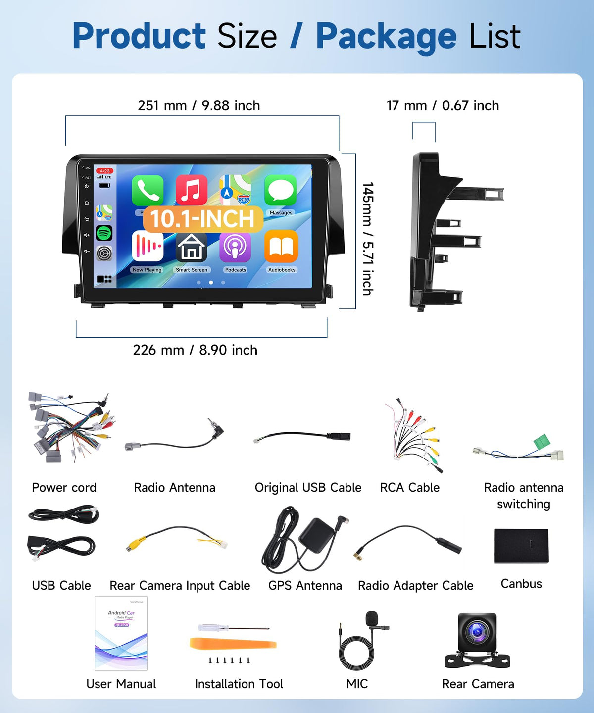 MAHVEC GPS and Wi-Fi module with offline maps and online updates.