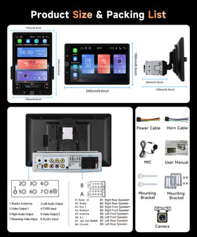 MAHVEC HD rotation touchscreen offering flexible viewing and quick access