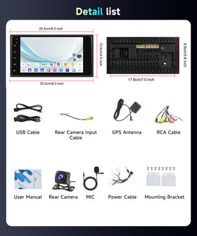 MAHVEC IP69 backup camera with night vision for better visibility.