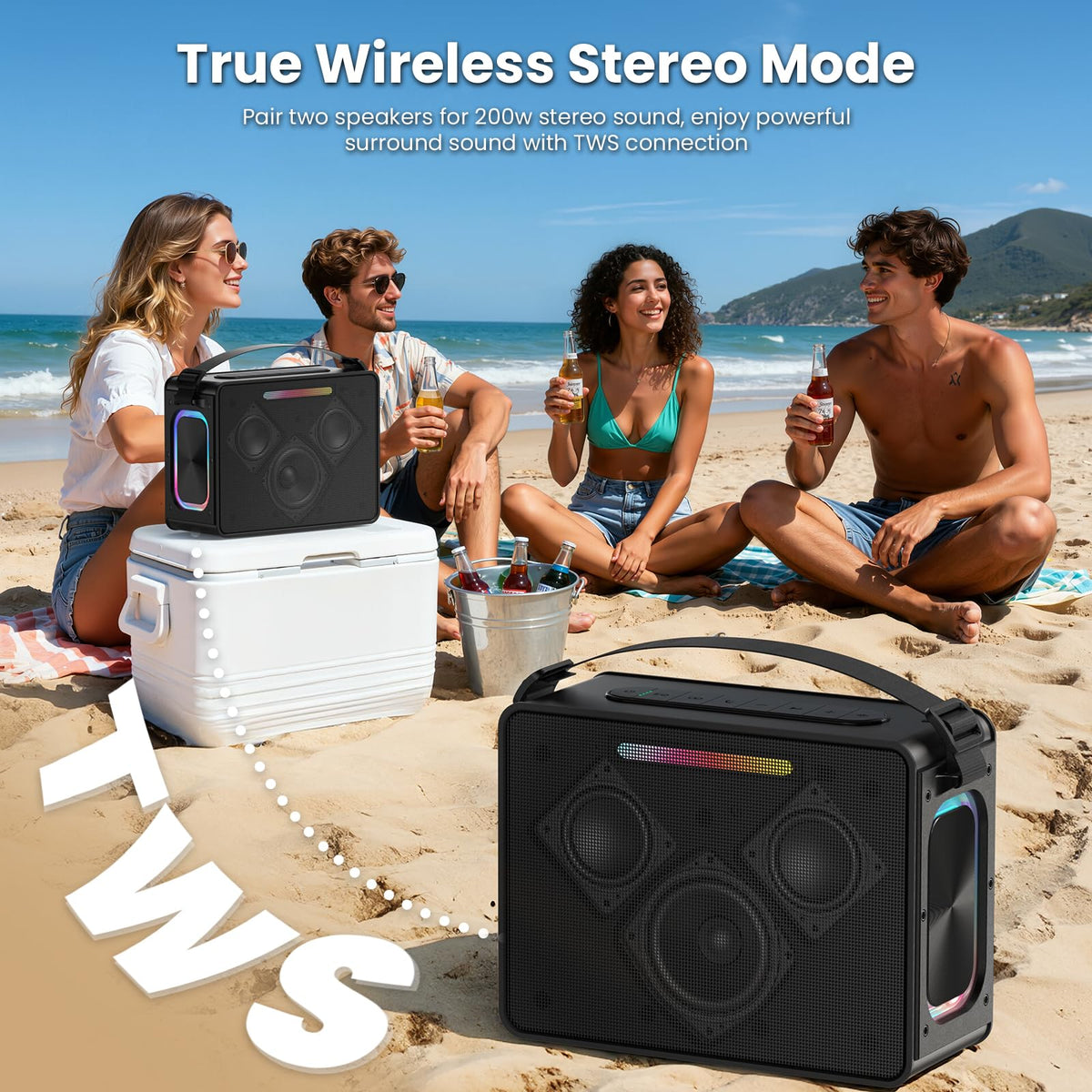 Maidsonic held in one hand showing scale, proves portable and travel-ready