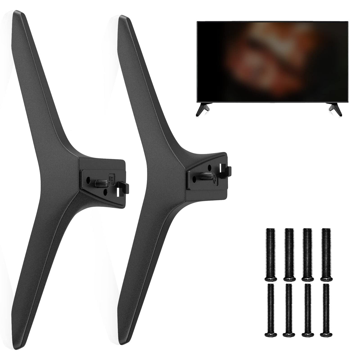MAILADA front view of replacement legs showing stable wide base benefit