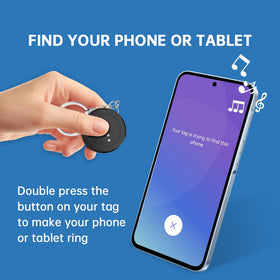 MaiLv SmartTag open with CR2032 battery demonstrating easy replacement benefit