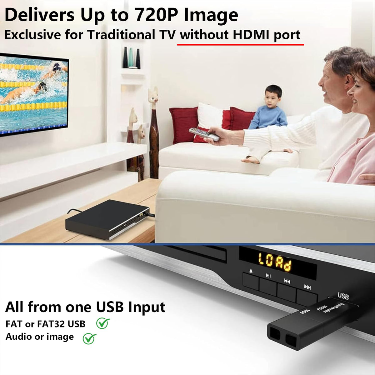 MAITE Balance USB port ready to read media from USB drives up to 128GB.