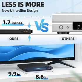 MAITE DVD Player USB playback enables quick media access from a flash drive.