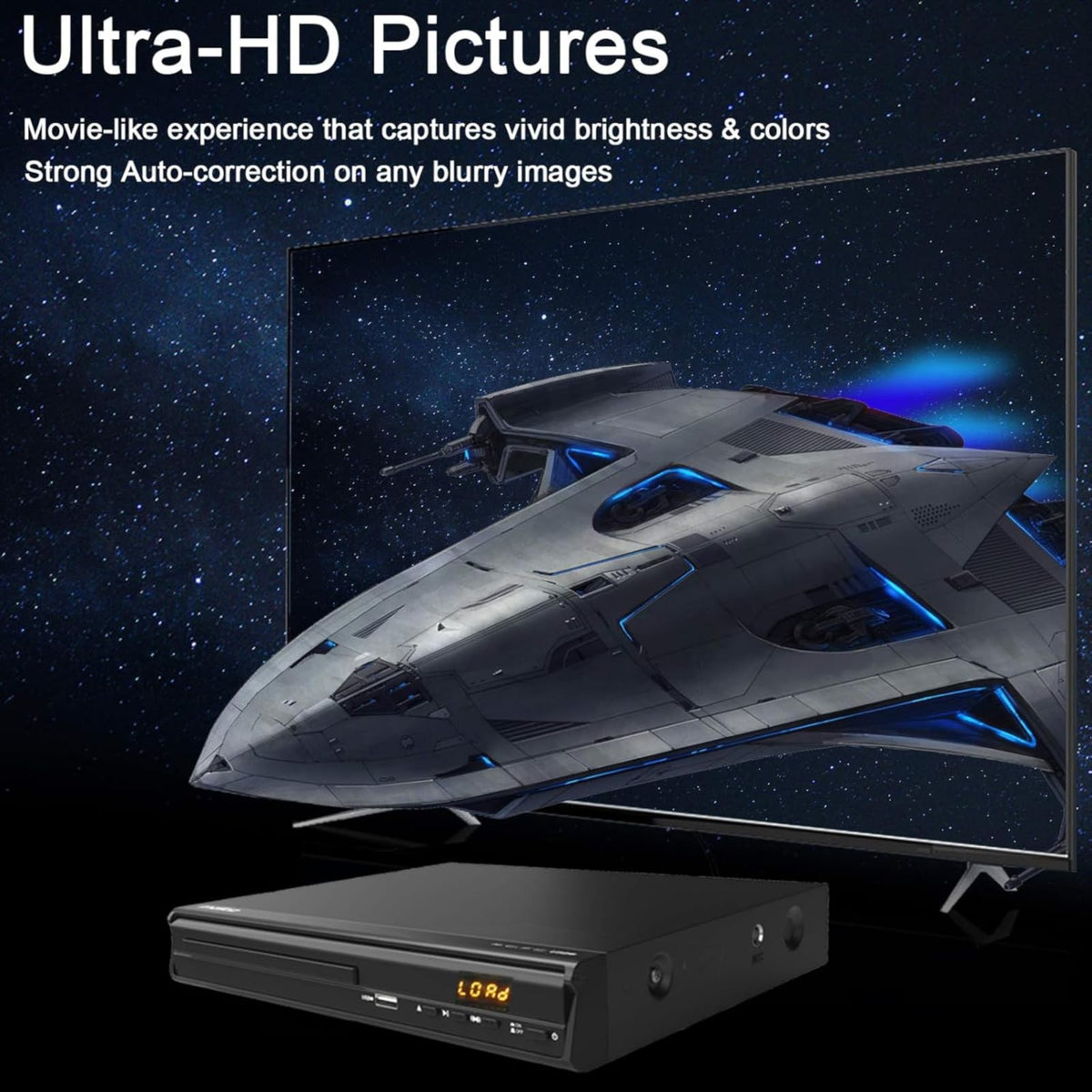 Maite DVD player USB playback for flexible media formats