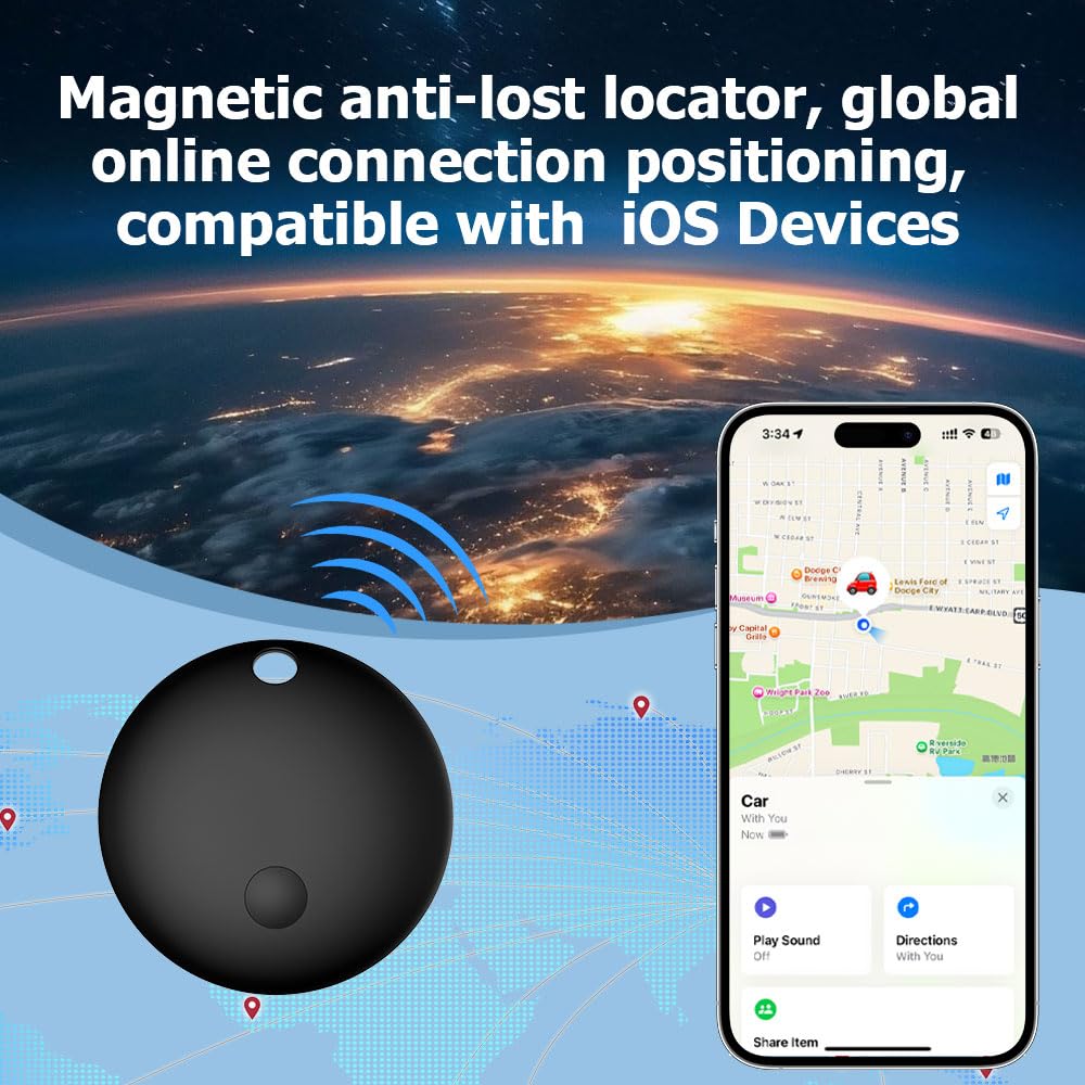 MaiLv GPS Tracker Apple Find My network integration enhances precise locating.