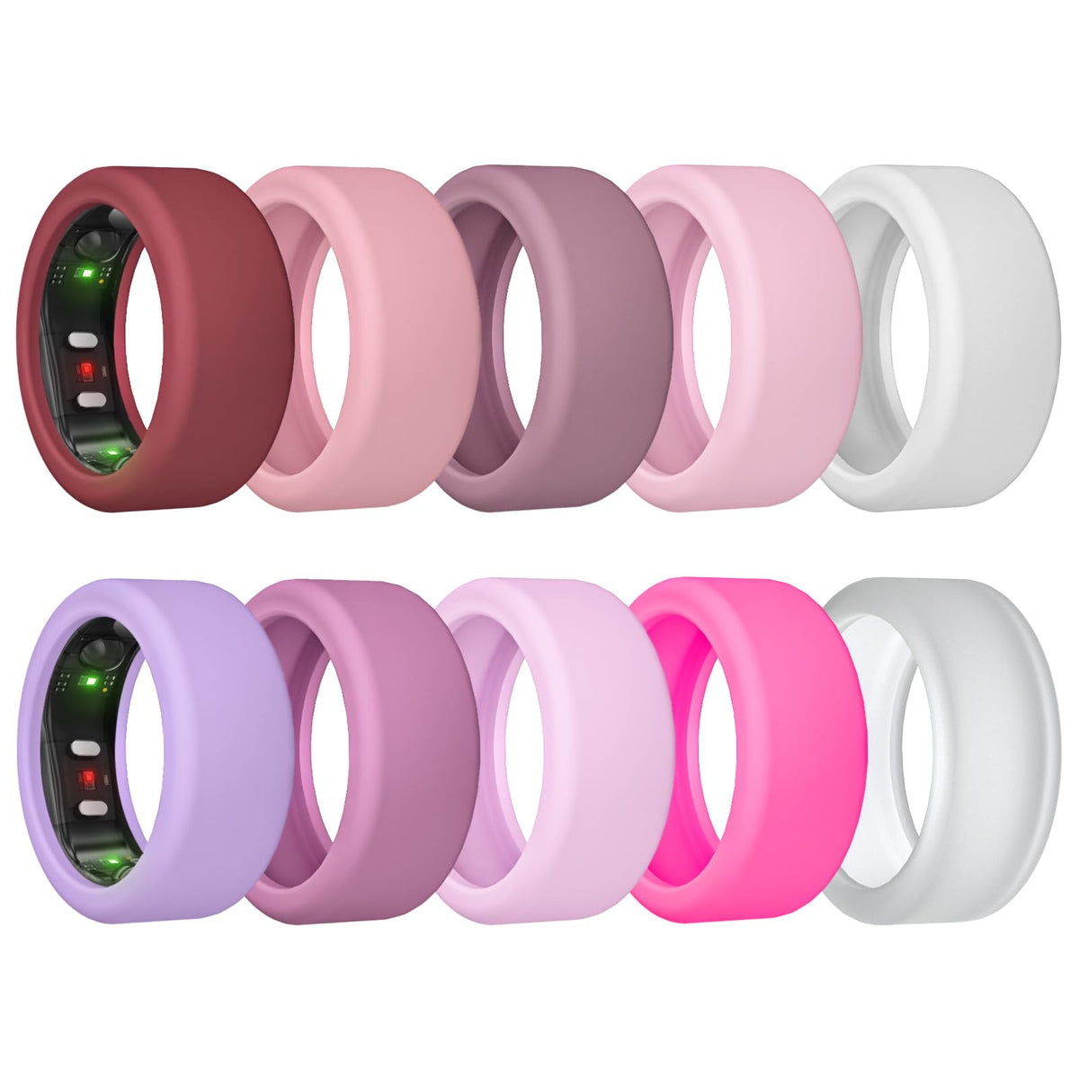 MAKCPOIMER Ring Cover Gen3 set protects RingConn during daily wear.