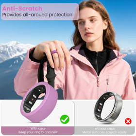 MAKCPOIMER ring cover for RingConn Gen1, broad size range fits multiple rings.