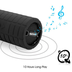 Maketheone speaker with AUX and MicroSD inputs enables flexible playback options.