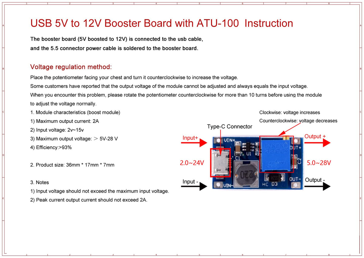 Malahit ATU-100 EXT packaging includes all essentials.