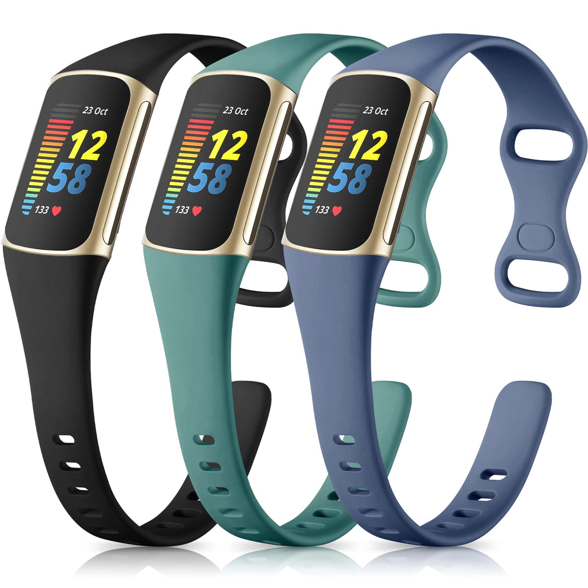 Maledan Charge 5 black band for daily wear and workouts