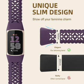Maledan adjustable-length band for Fitbit Charge 6 and Charge 5.