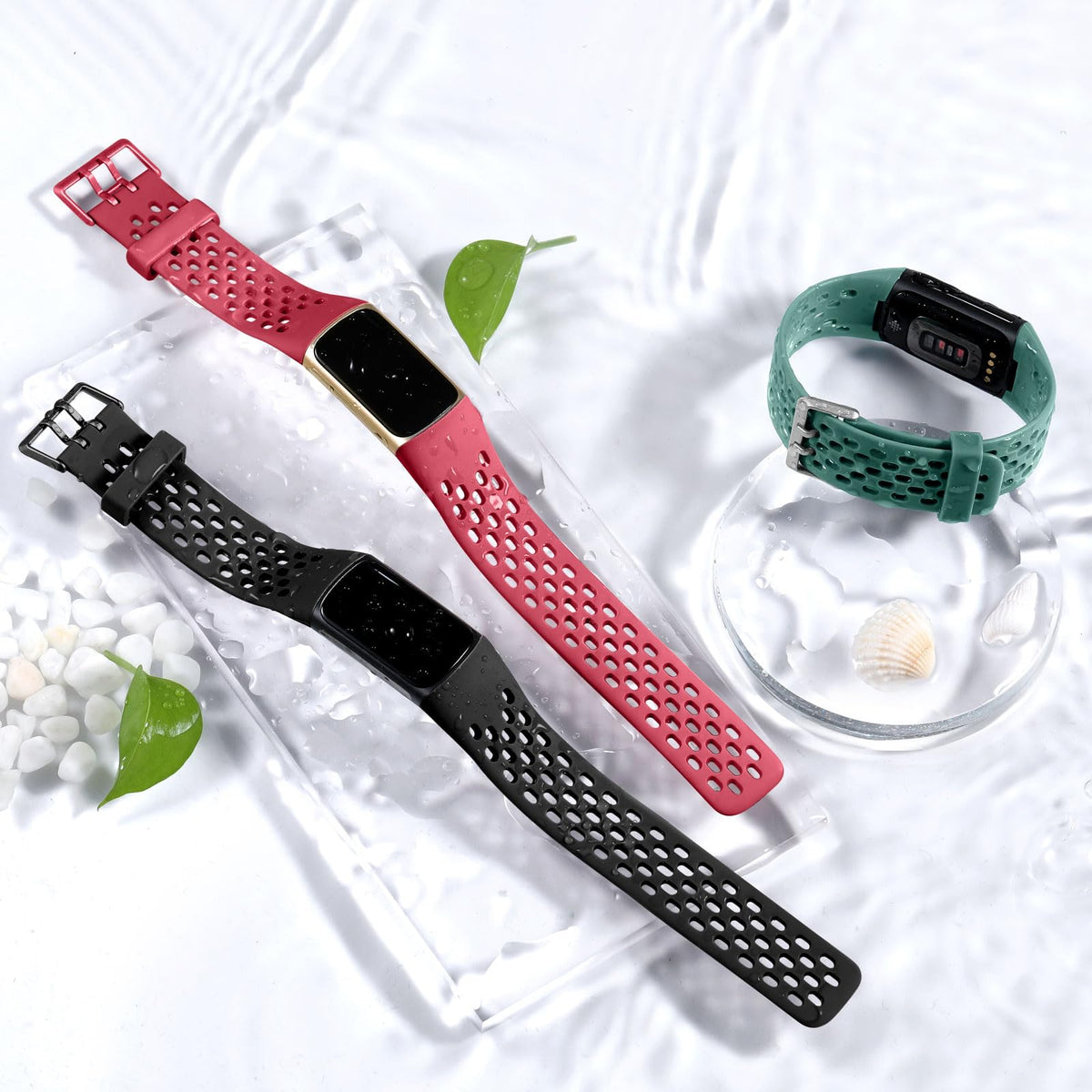 Maledan bands waterproof breathable visual: sweat and water resistant for active days.